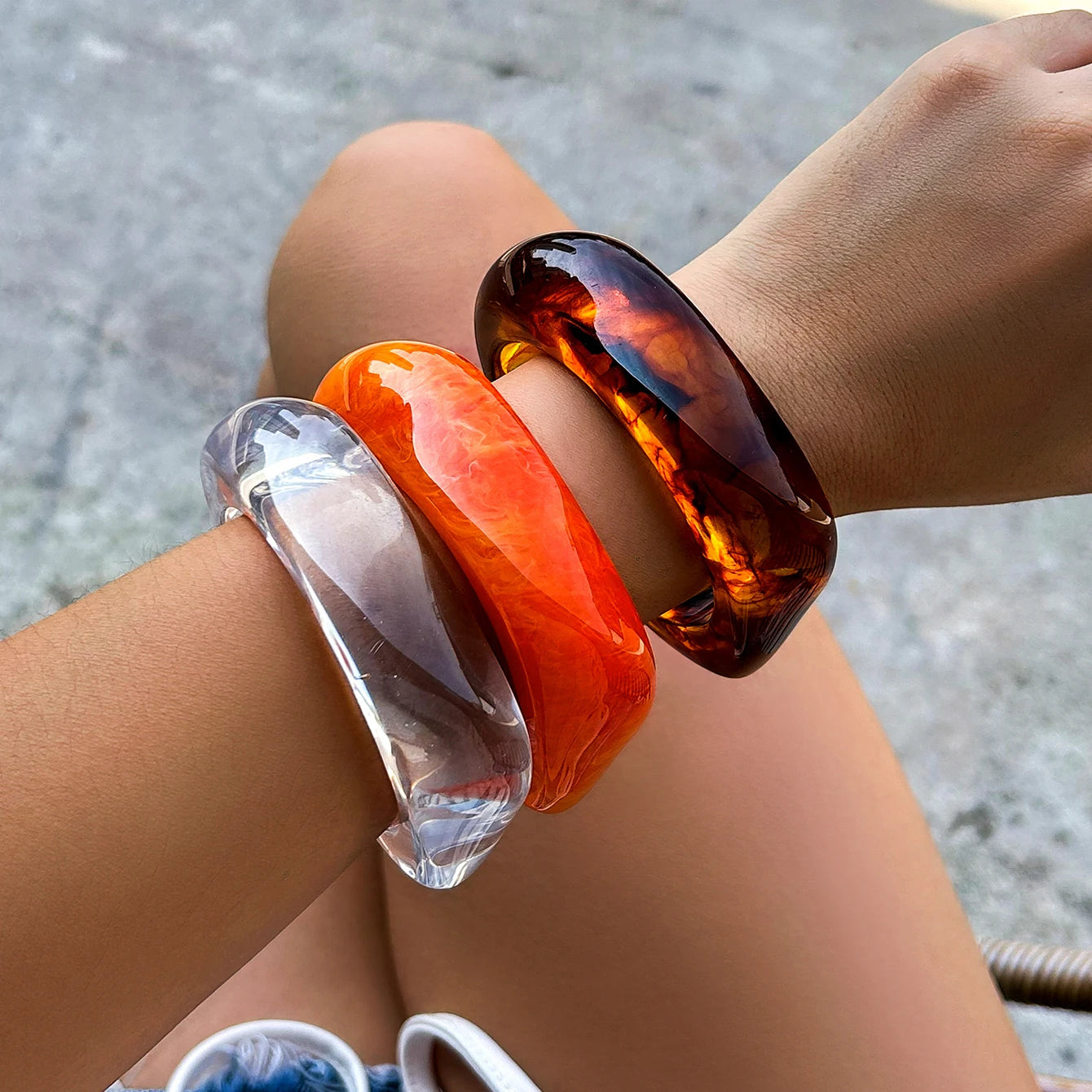 Bangle in Resina Colorati Prodotto HOT Estate 2025