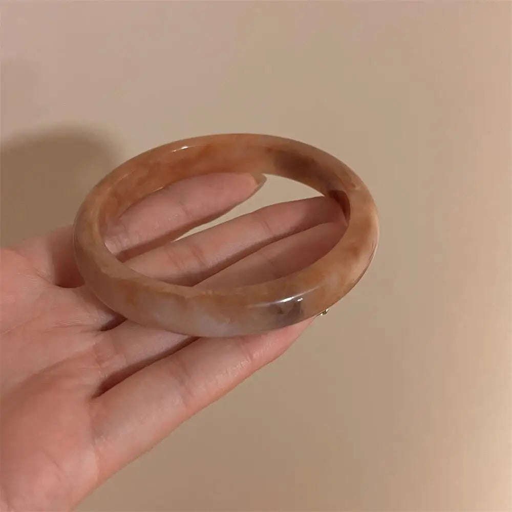 Bracciale Bangle Chunky in Resina Tendenza Moda 2025