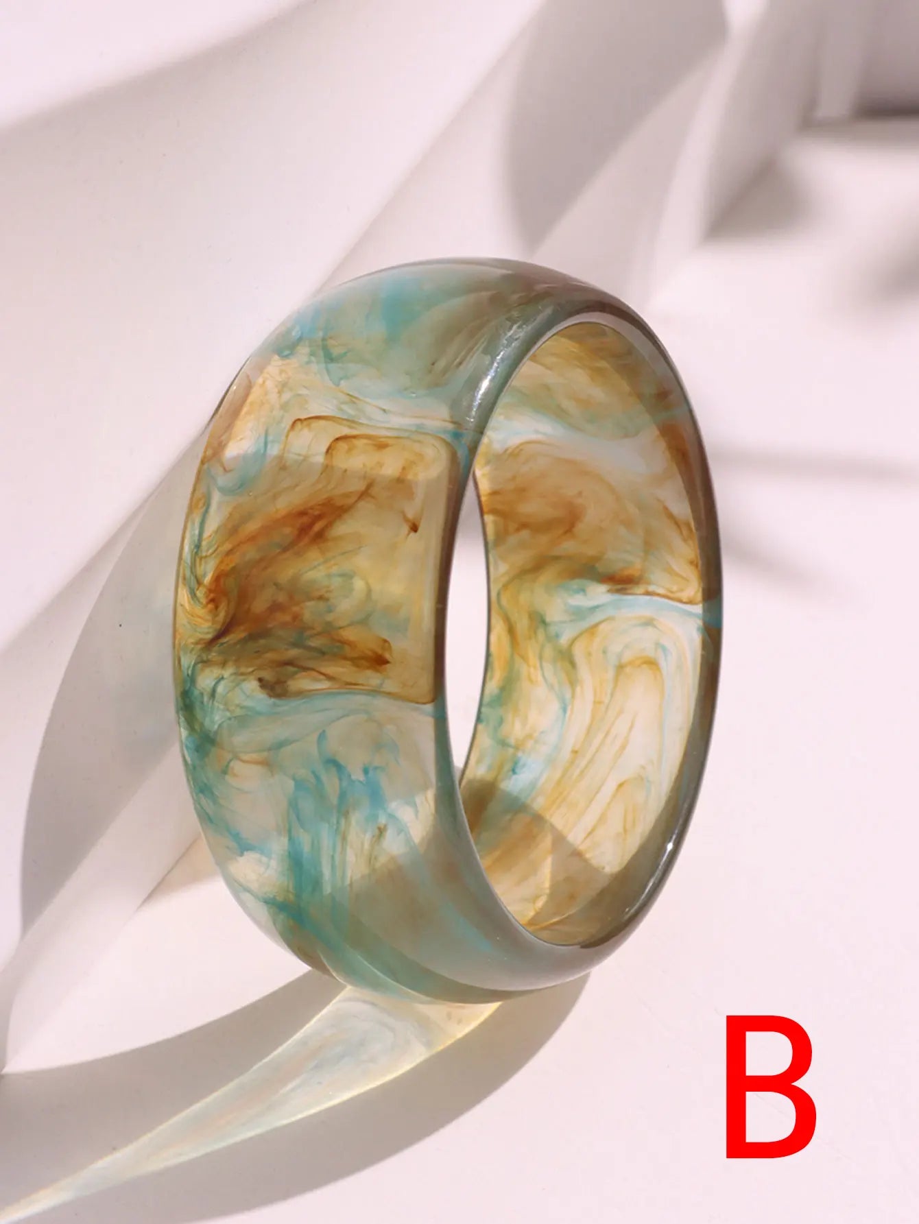 Maxi Bracciali Rigidi in Resina Multicolor